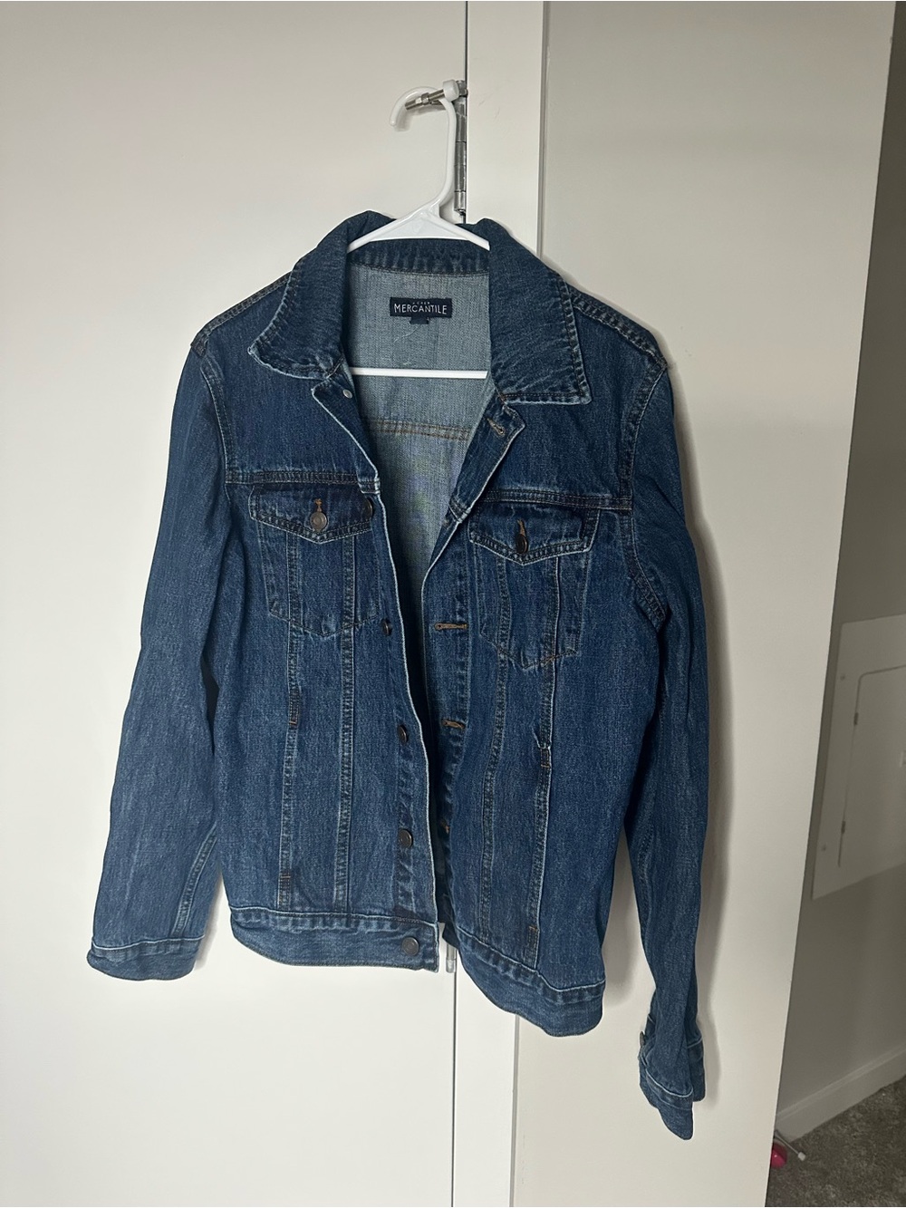 J. Crew Dark Blue Denim Jacket - Men's Jean Trucker